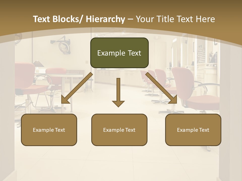 Interior Hairdressing Empty PowerPoint Template