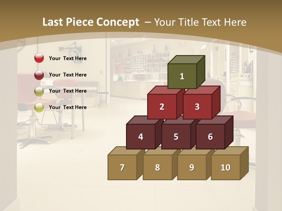 Interior Hairdressing Empty PowerPoint Template