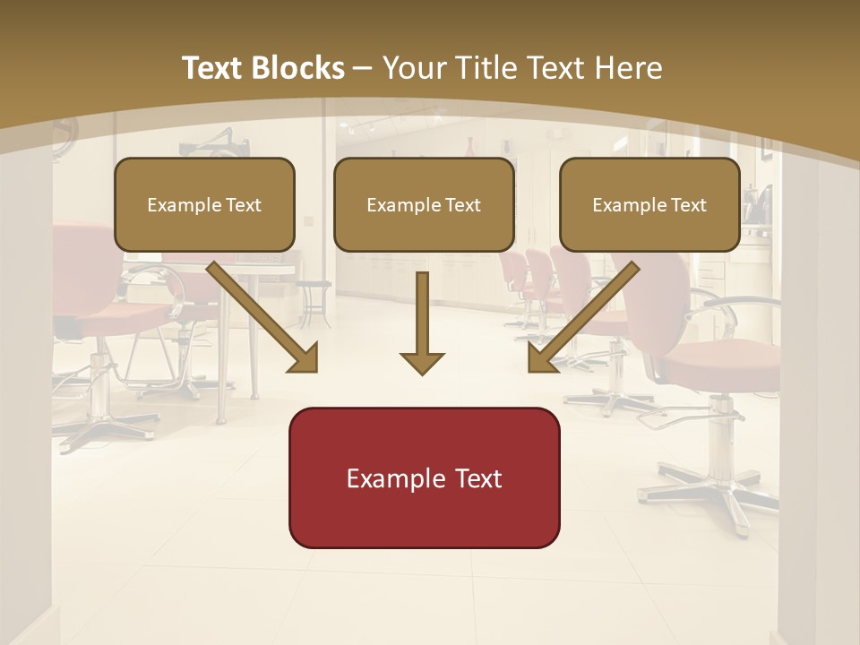 Interior Hairdressing Empty PowerPoint Template