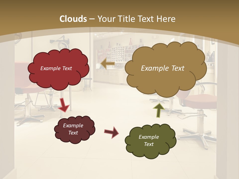 Interior Hairdressing Empty PowerPoint Template