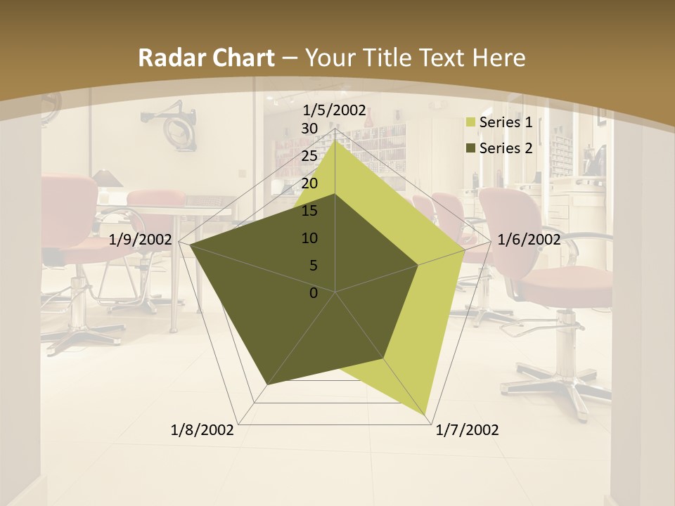 Interior Hairdressing Empty PowerPoint Template