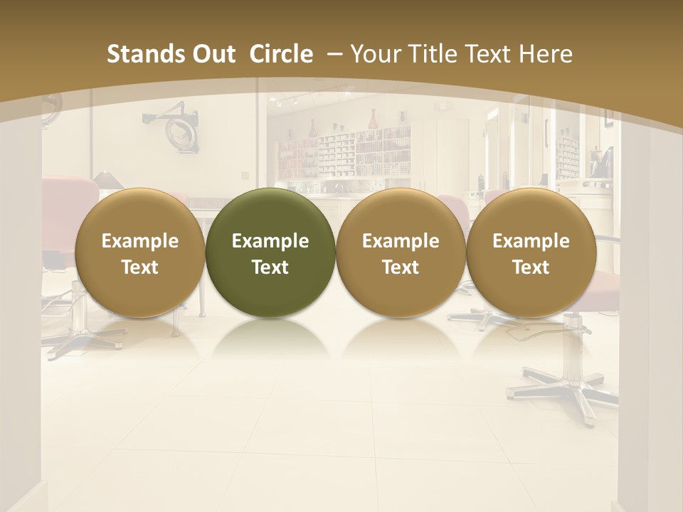 Interior Hairdressing Empty PowerPoint Template