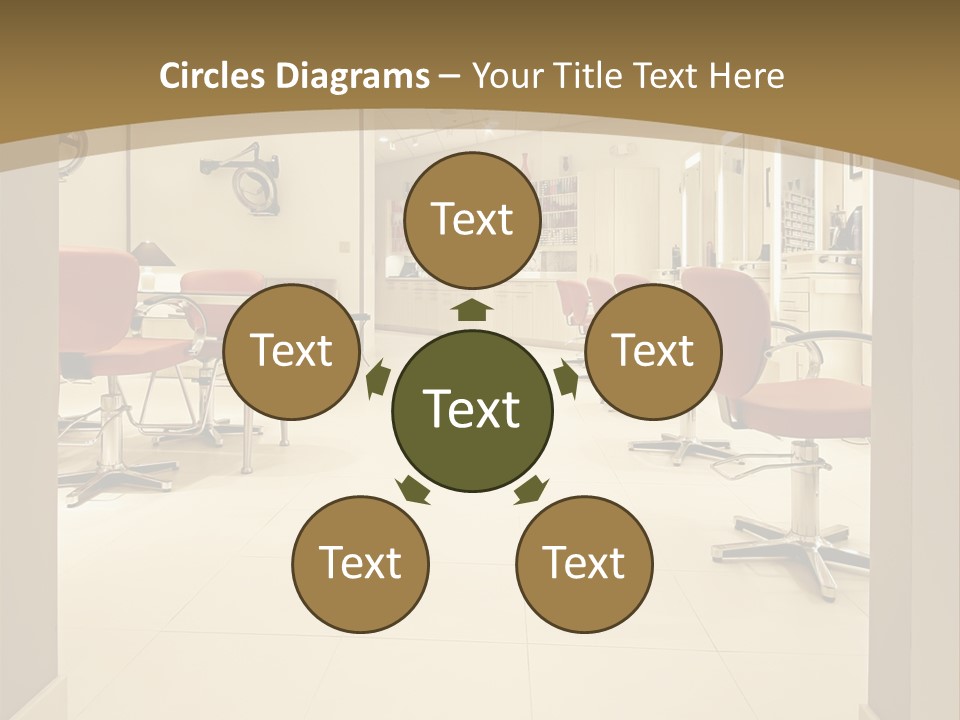 Interior Hairdressing Empty PowerPoint Template