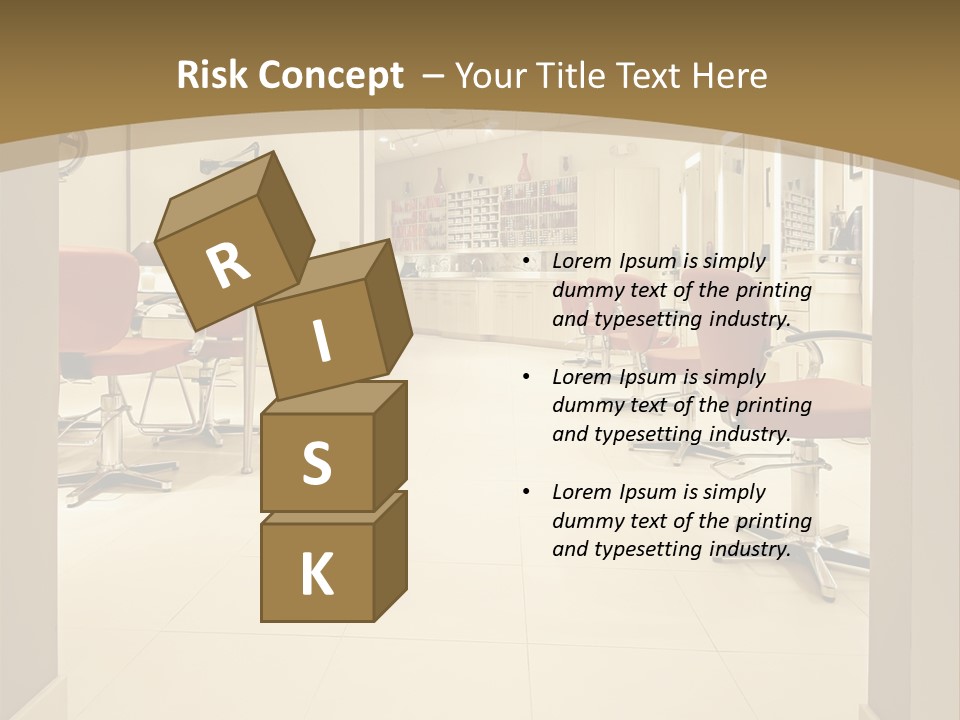 Interior Hairdressing Empty PowerPoint Template