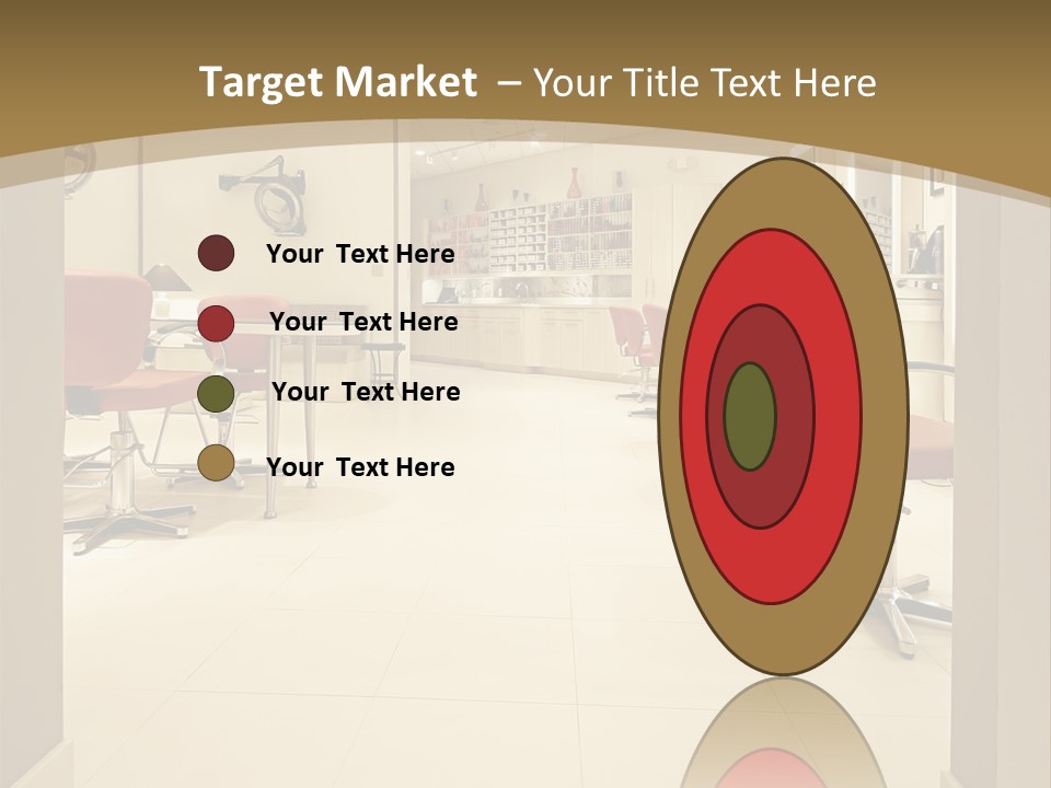 Interior Hairdressing Empty PowerPoint Template