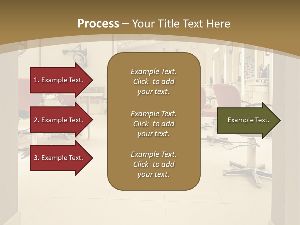 Interior Hairdressing Empty PowerPoint Template