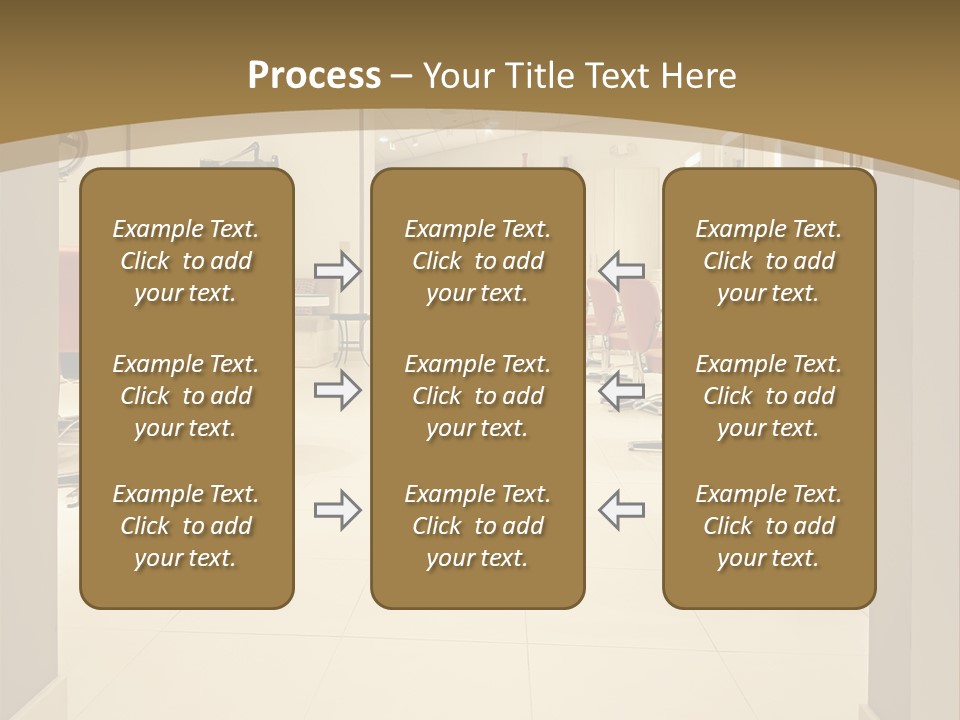 Interior Hairdressing Empty PowerPoint Template
