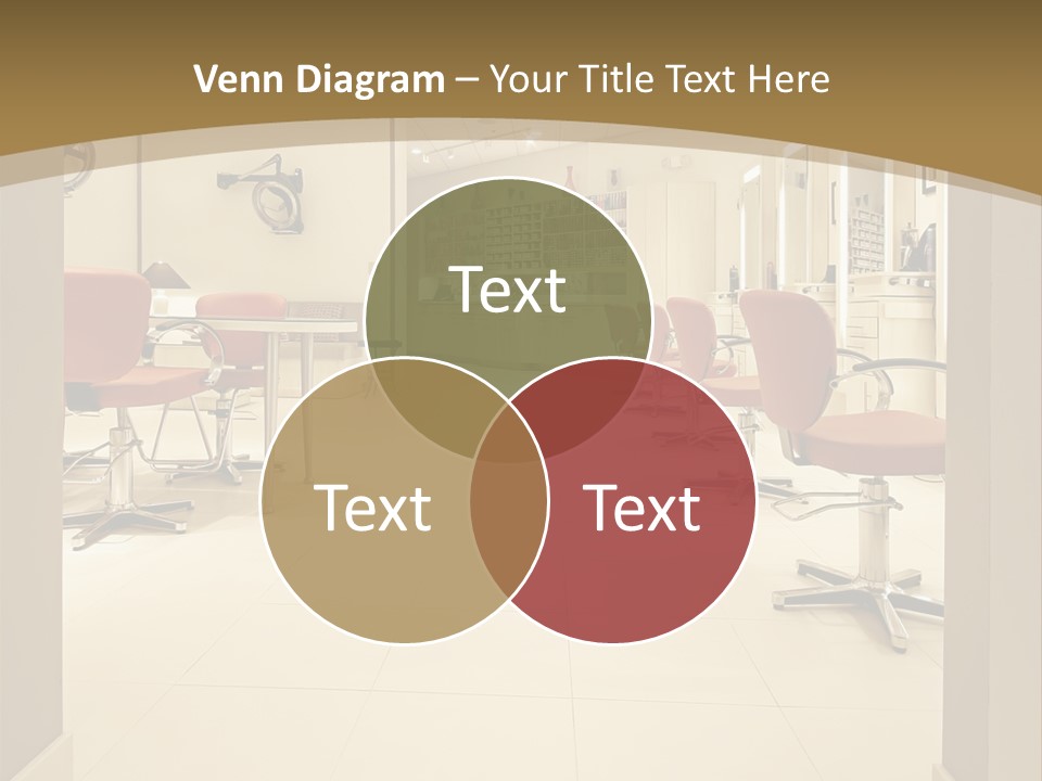 Interior Hairdressing Empty PowerPoint Template