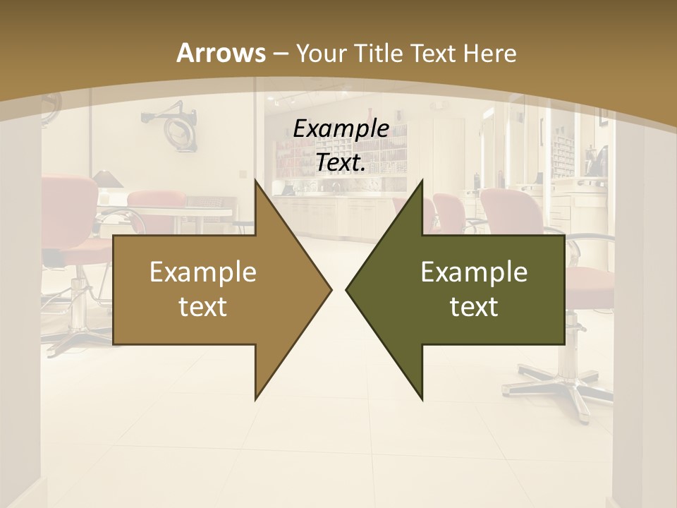 Interior Hairdressing Empty PowerPoint Template
