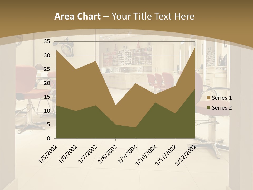 Interior Hairdressing Empty PowerPoint Template