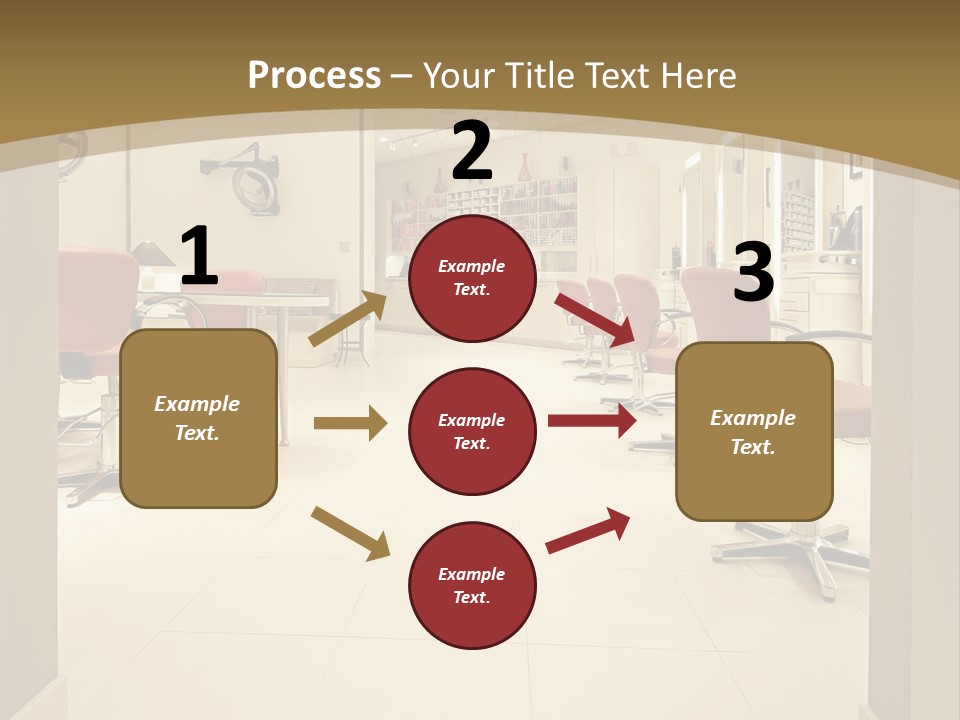 Interior Hairdressing Empty PowerPoint Template