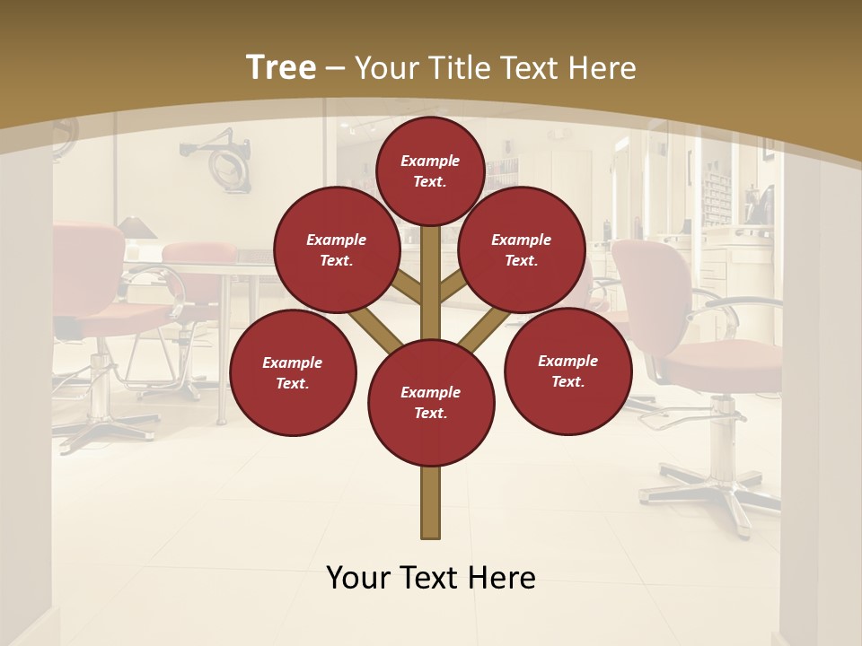 Interior Hairdressing Empty PowerPoint Template