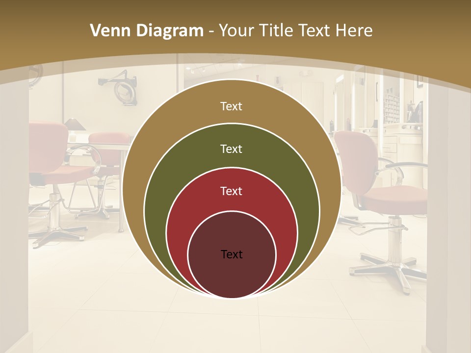 Interior Hairdressing Empty PowerPoint Template