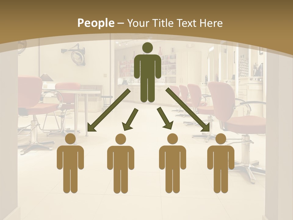 Interior Hairdressing Empty PowerPoint Template