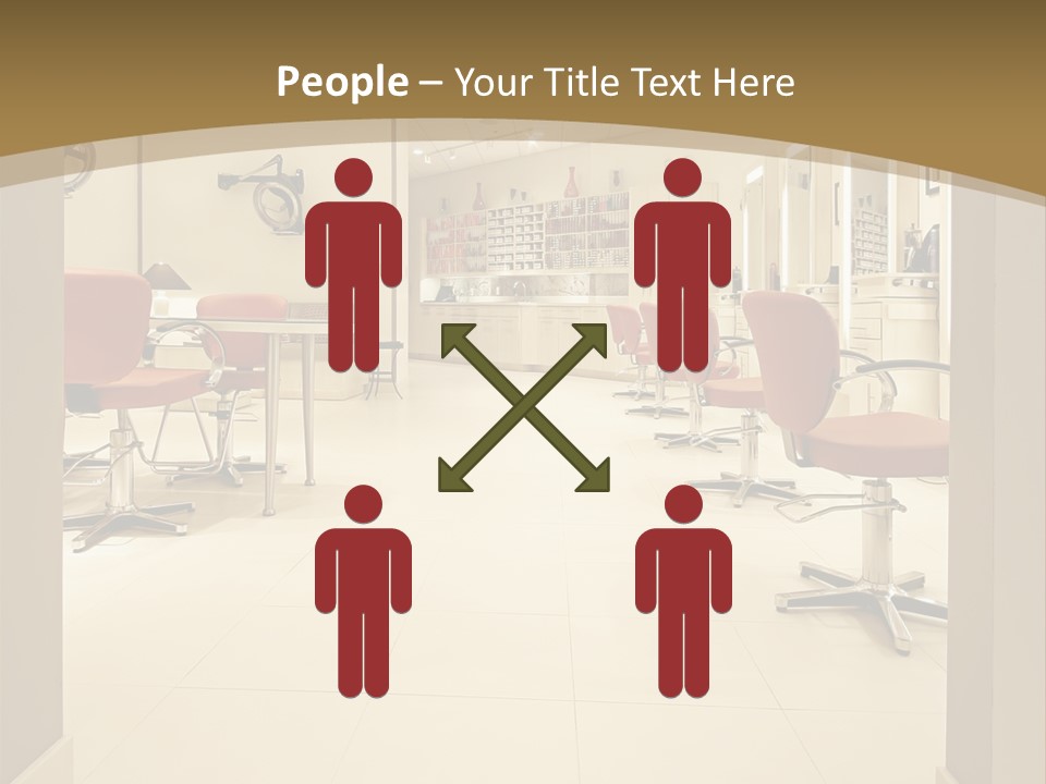 Interior Hairdressing Empty PowerPoint Template