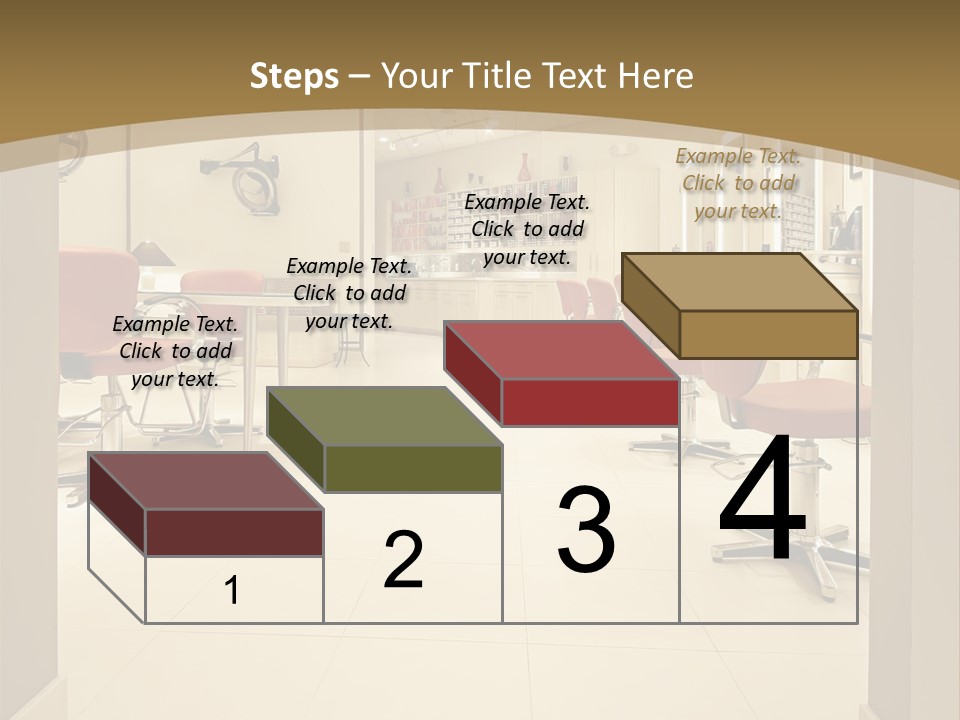 Interior Hairdressing Empty PowerPoint Template