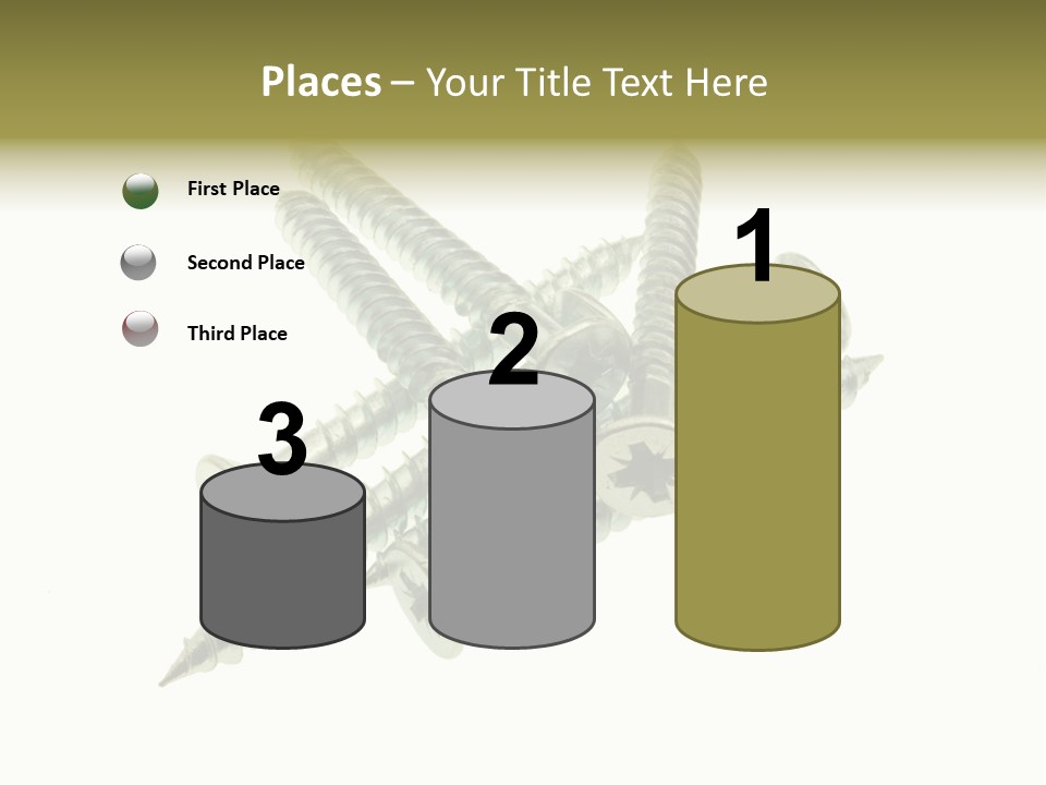 Silver Isolated Grey PowerPoint Template