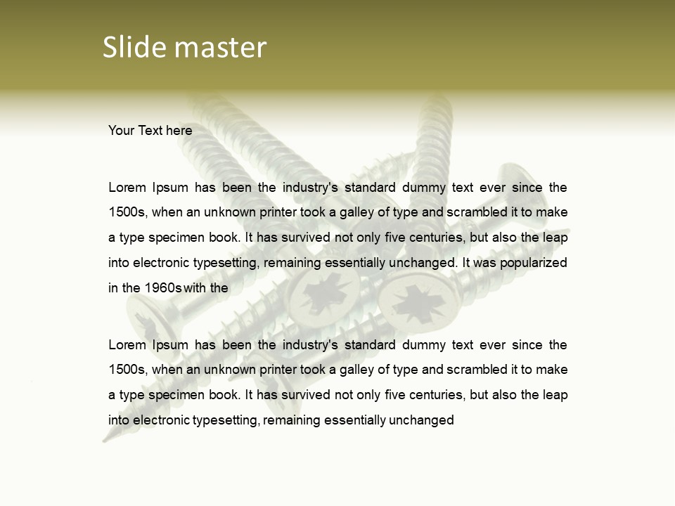 Silver Isolated Grey PowerPoint Template