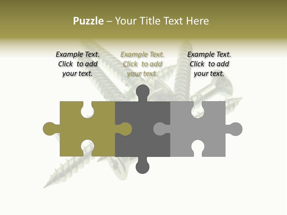 Silver Isolated Grey PowerPoint Template