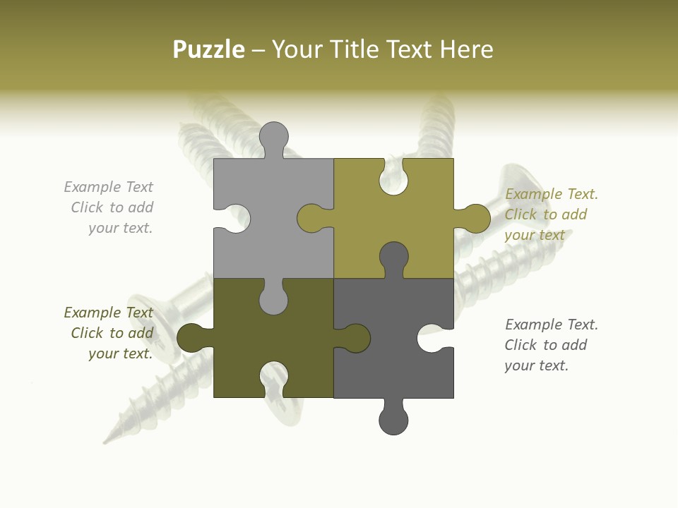 Silver Isolated Grey PowerPoint Template