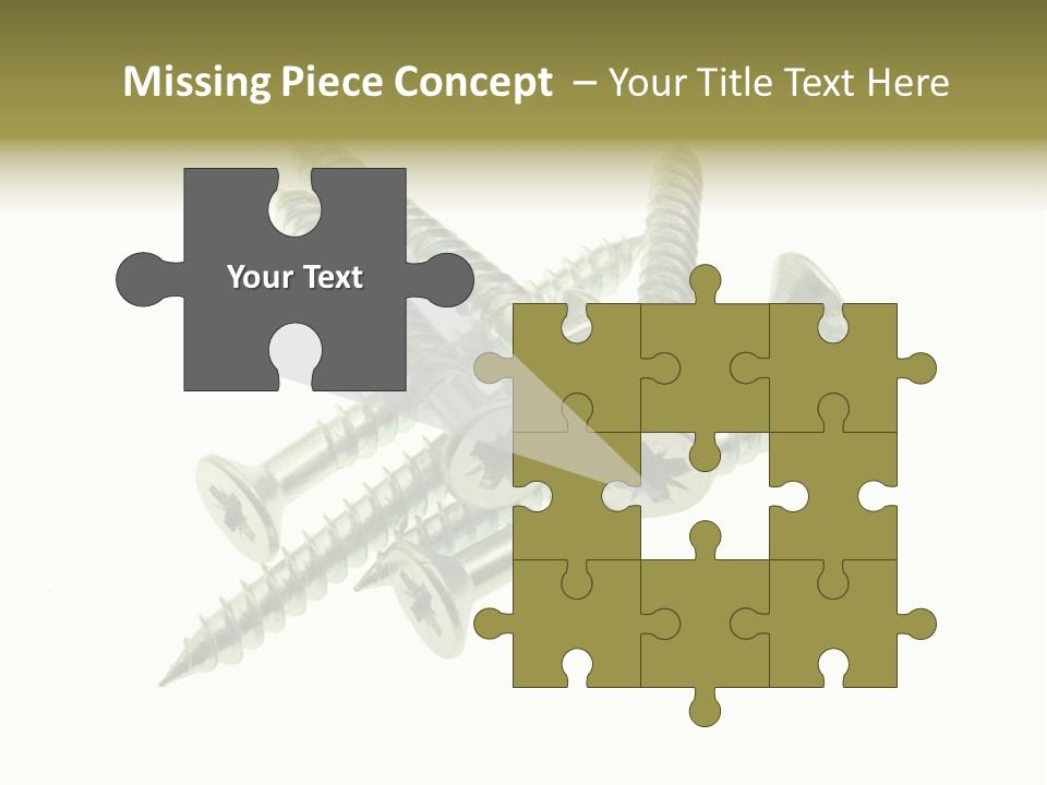 Silver Isolated Grey PowerPoint Template