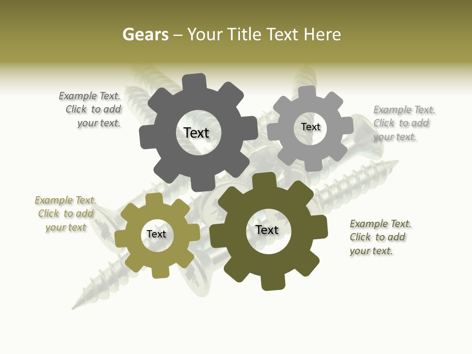 Silver Isolated Grey PowerPoint Template