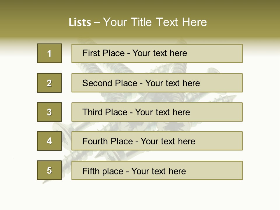 Silver Isolated Grey PowerPoint Template