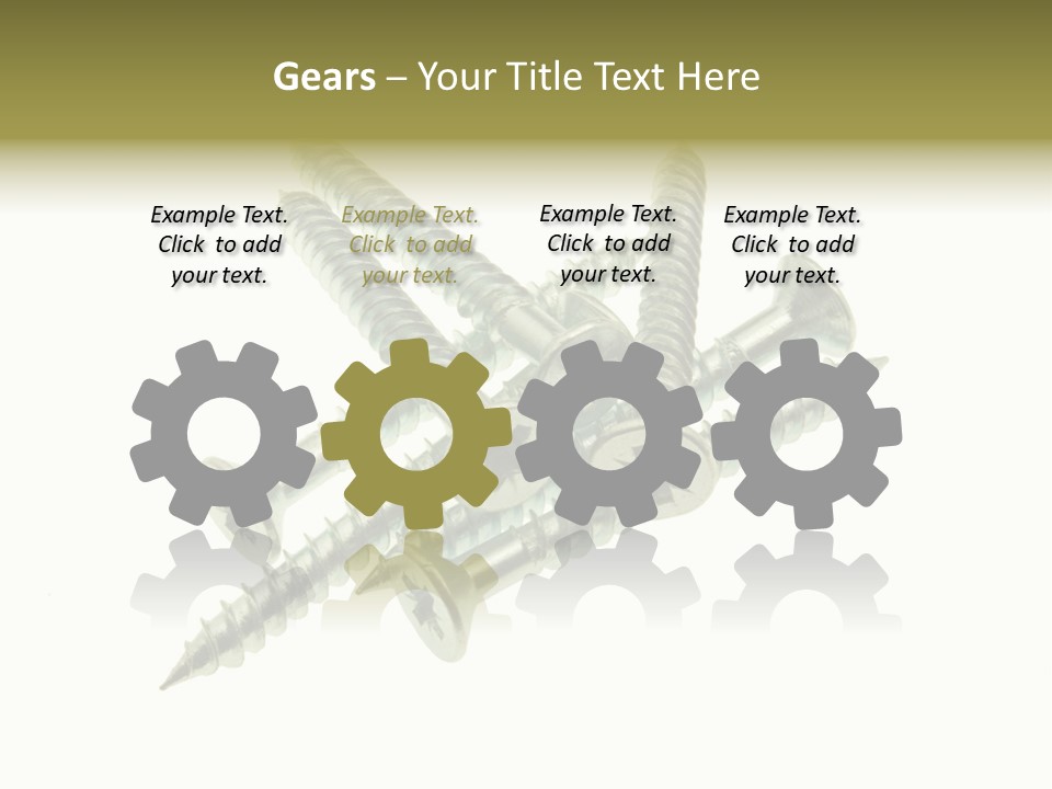 Silver Isolated Grey PowerPoint Template