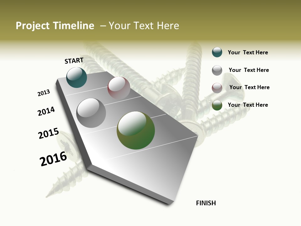 Silver Isolated Grey PowerPoint Template