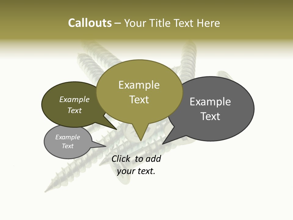 Silver Isolated Grey PowerPoint Template