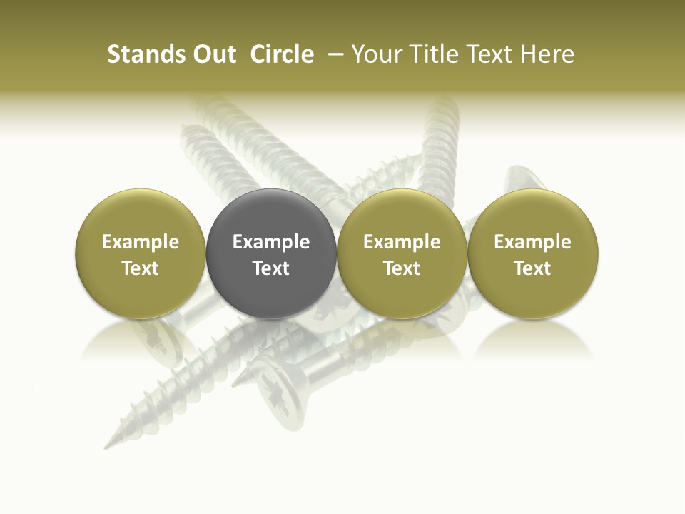 Silver Isolated Grey PowerPoint Template