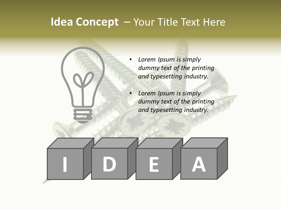 Silver Isolated Grey PowerPoint Template