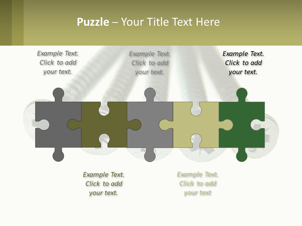 Silver Cross Woodscrew PowerPoint Template