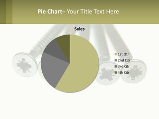 Silver Cross Woodscrew PowerPoint Template