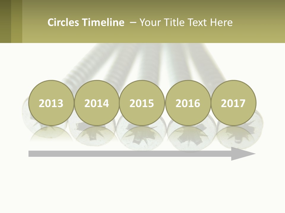 Silver Cross Woodscrew PowerPoint Template