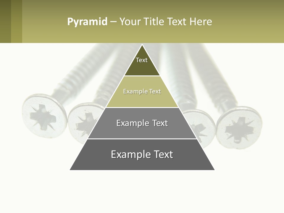 Silver Cross Woodscrew PowerPoint Template