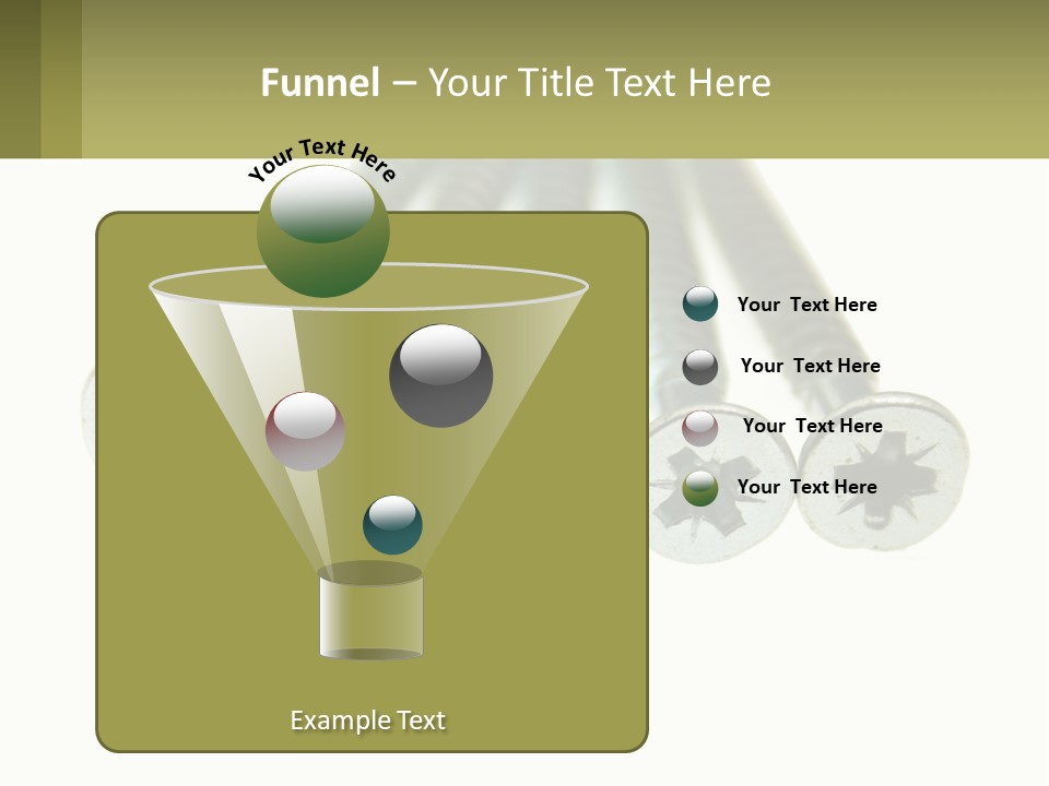 Silver Cross Woodscrew PowerPoint Template