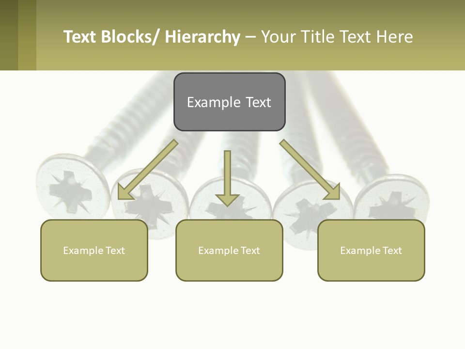 Silver Cross Woodscrew PowerPoint Template