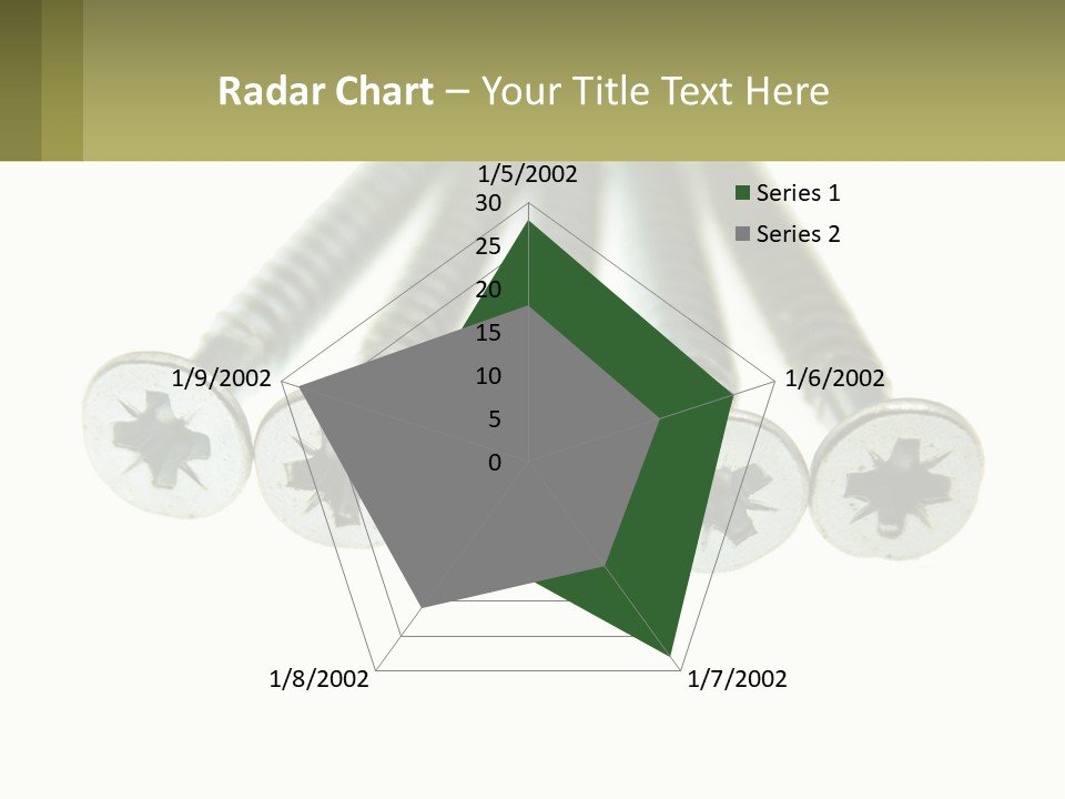 Silver Cross Woodscrew PowerPoint Template
