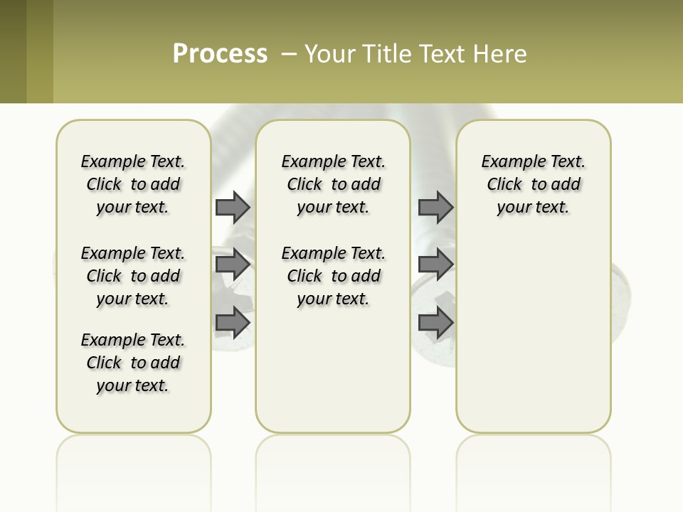 Silver Cross Woodscrew PowerPoint Template