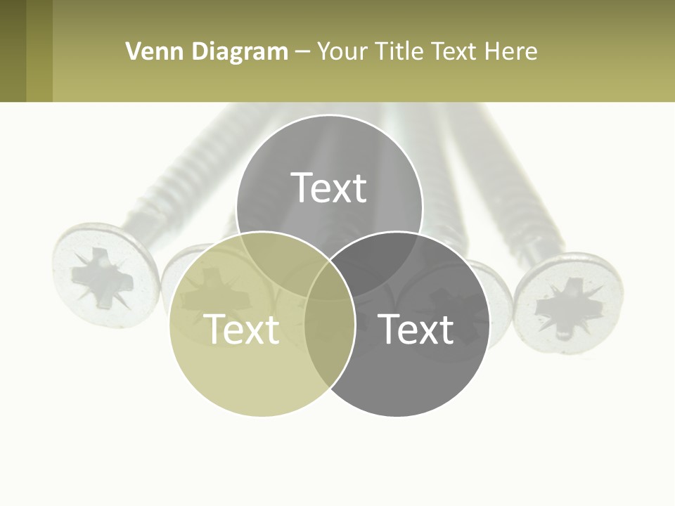 Silver Cross Woodscrew PowerPoint Template