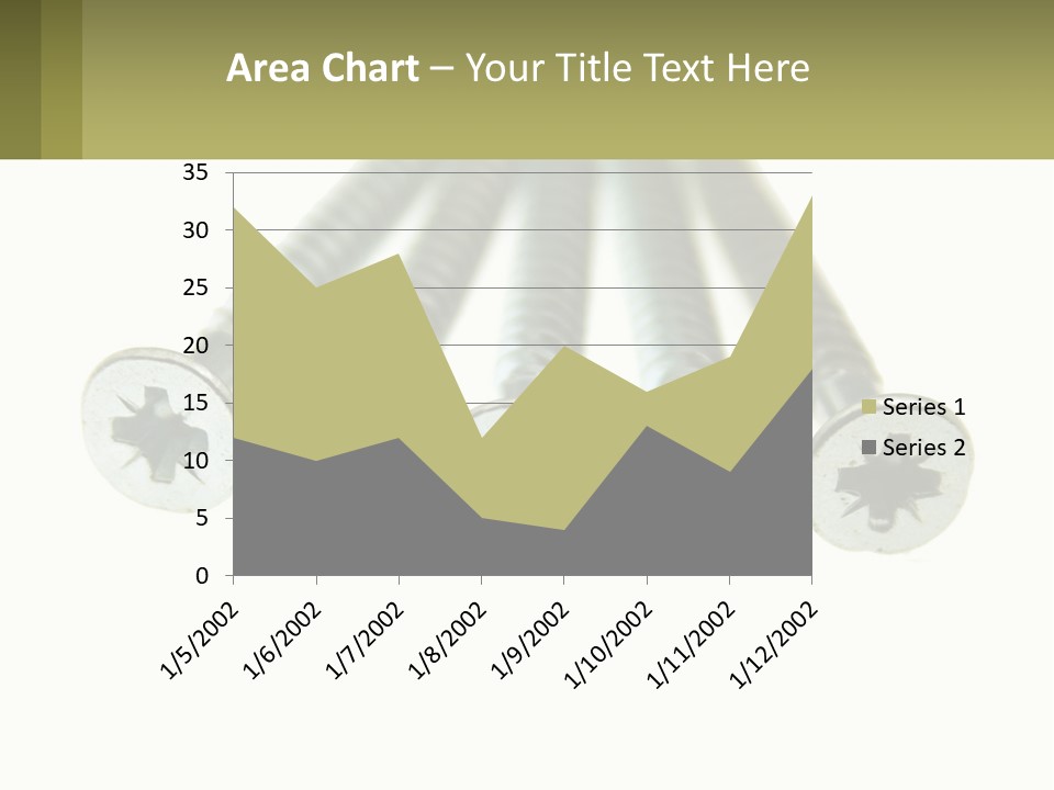 Silver Cross Woodscrew PowerPoint Template