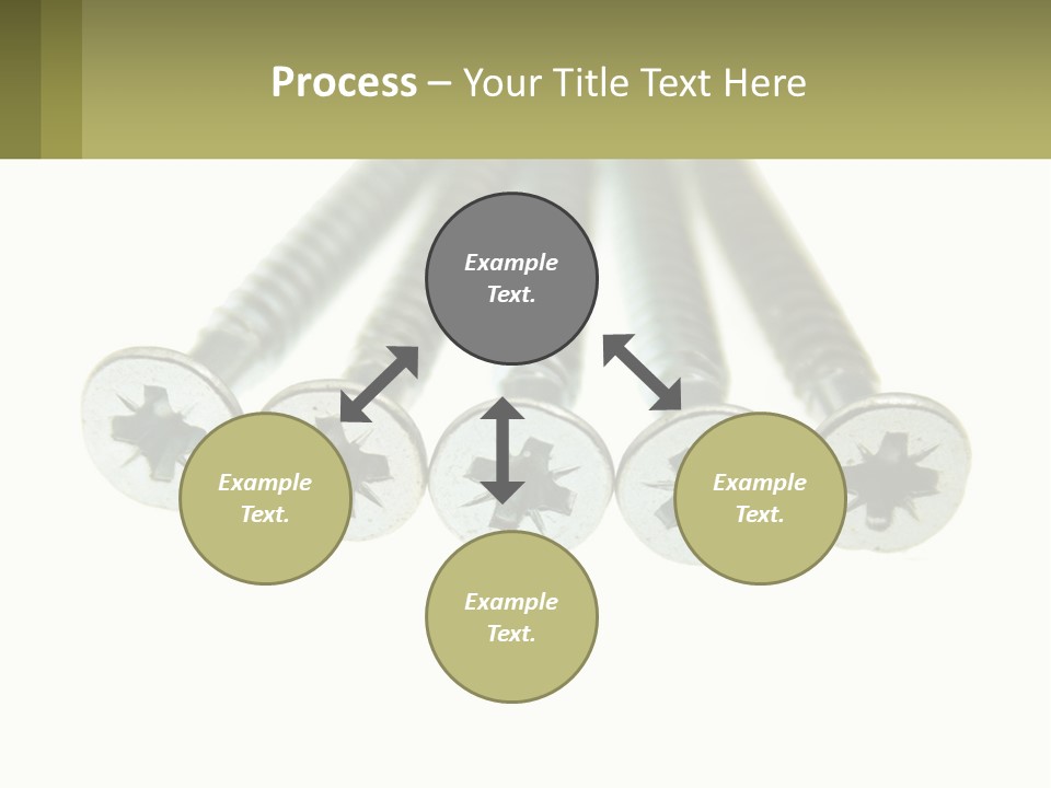 Silver Cross Woodscrew PowerPoint Template