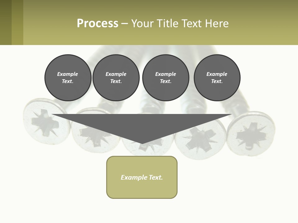 Silver Cross Woodscrew PowerPoint Template