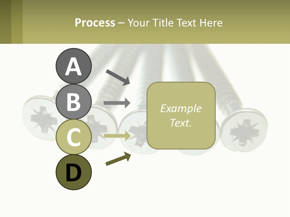 Silver Cross Woodscrew PowerPoint Template