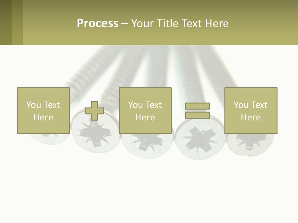Silver Cross Woodscrew PowerPoint Template