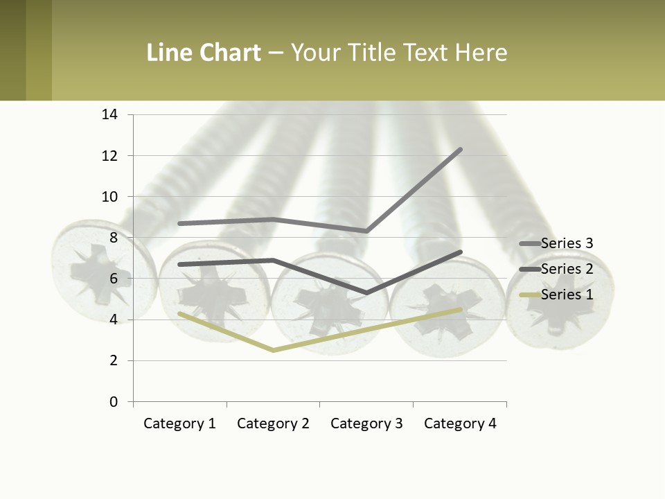 Silver Cross Woodscrew PowerPoint Template