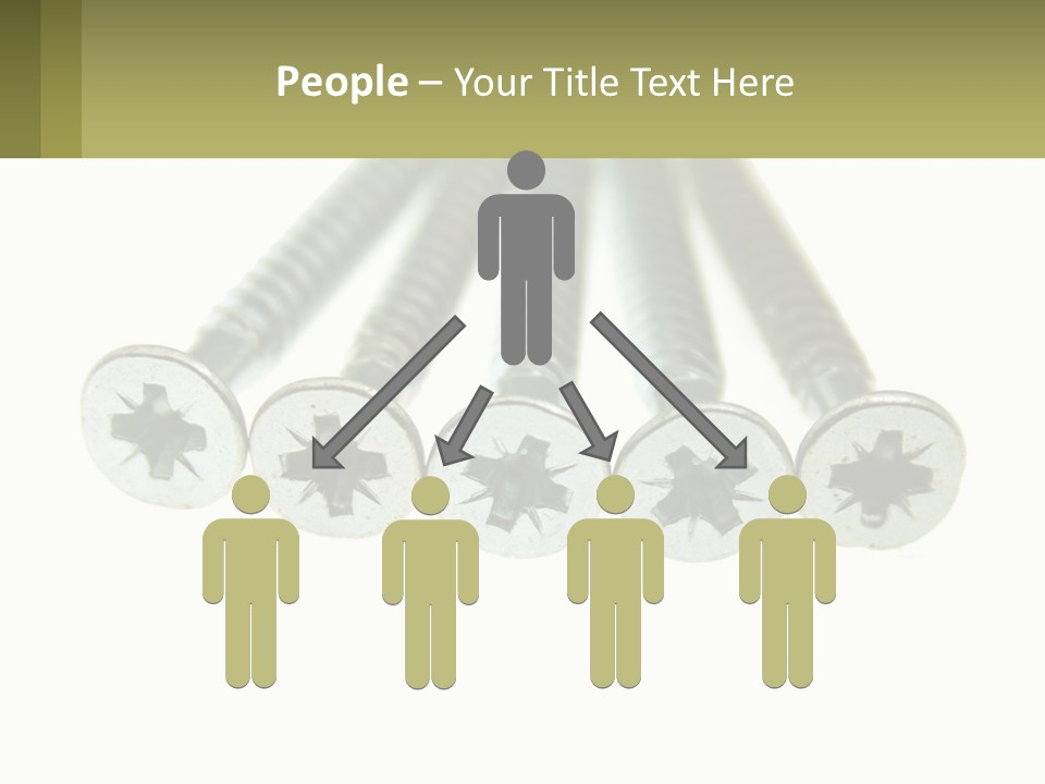 Silver Cross Woodscrew PowerPoint Template