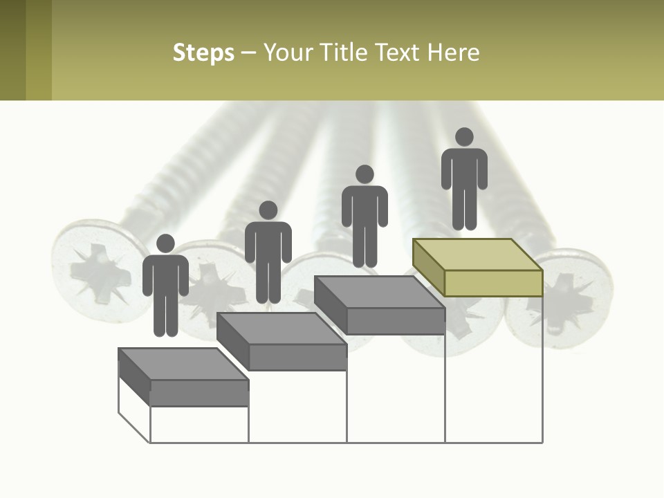 Silver Cross Woodscrew PowerPoint Template