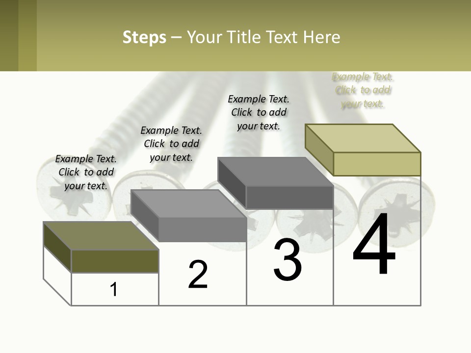 Silver Cross Woodscrew PowerPoint Template